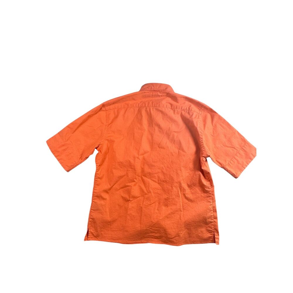 Ralph Lauren Golf Women’s XL Orange Gold Short Sleeve Button Up Shirt - Picture 2 of 6